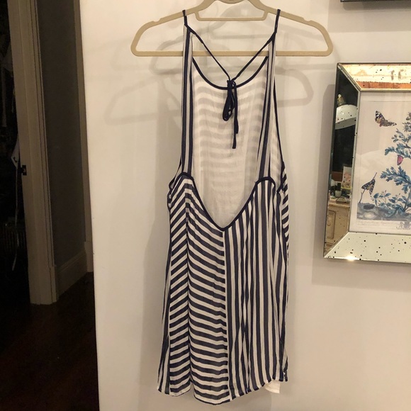 Urban Outfitters Navy and White Striped Dress - Picture 4 of 5